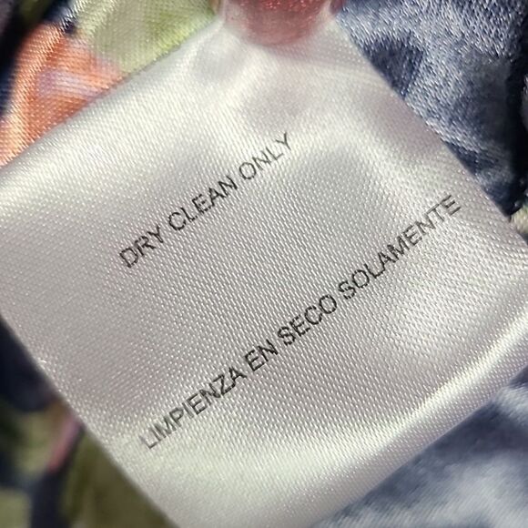 Macy's NWT Woman's Navy Floral Lace Up Formal Corset Prom Dress Homecoming Party - Picture 13 of 14